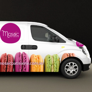 Mosaic Patisserie Van Design by Moko Creative