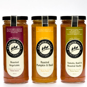 Food branding, gourmet food design - passion pasta sauce design